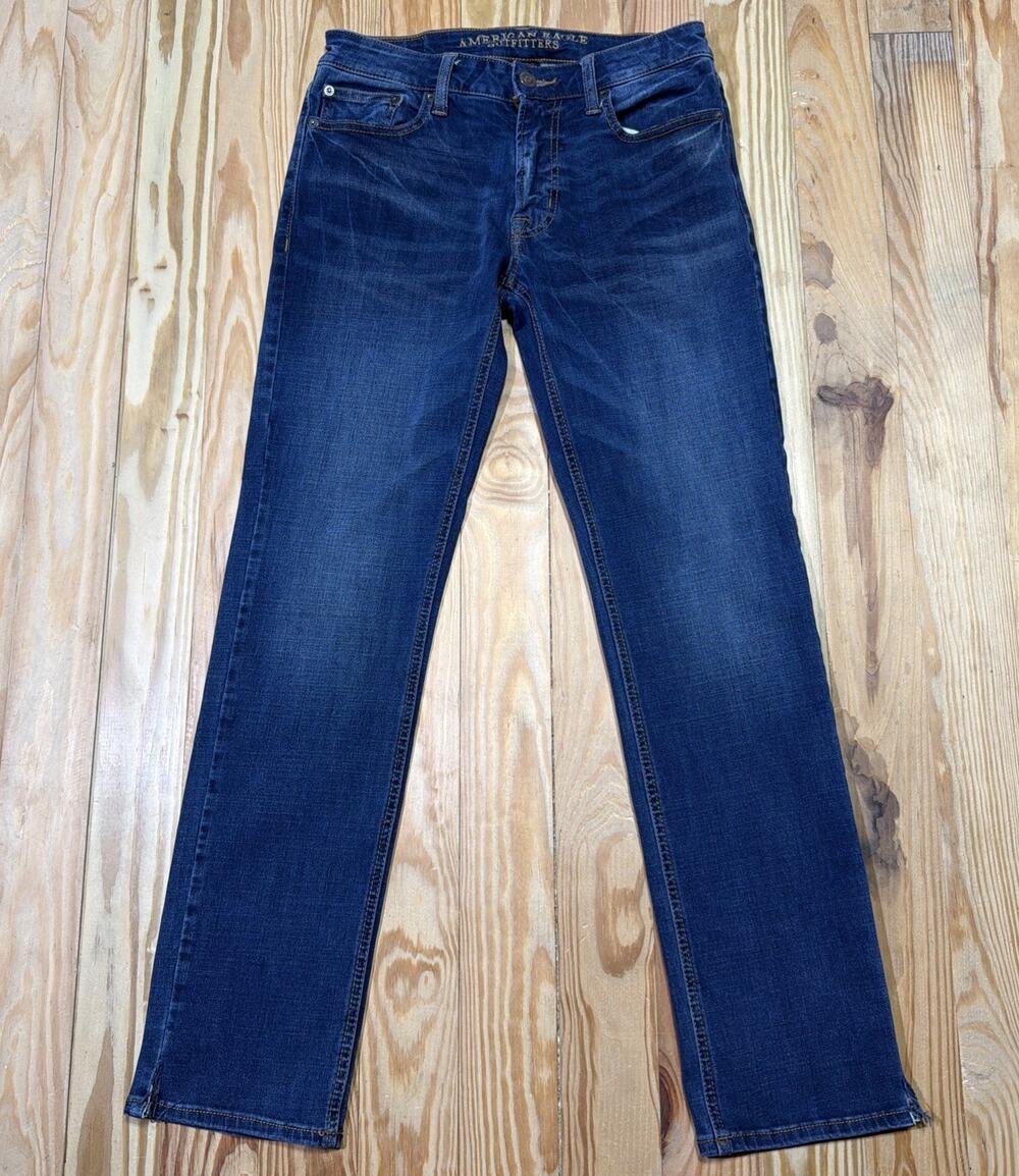 American Eagle Outfitters Flex/4 360 Slim Straight 29x32 Men’s Blue Jeans Denim